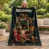 Digimon Blanket Flannel Blanket Soft Cozy Plush Throw for Sofa Bed Lightweight Home Decoration Gifts for Christmas Various Holidays