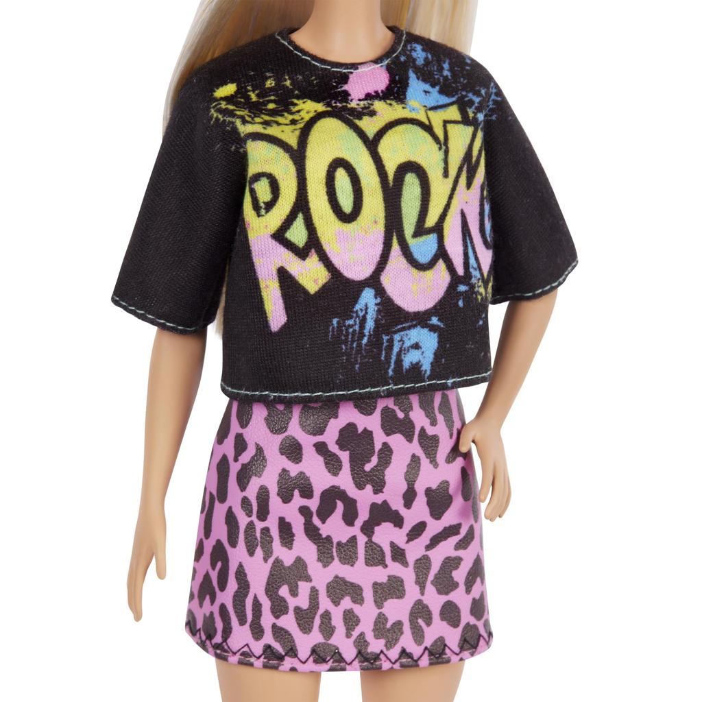 Barbie Fashionista Black with dedicated storage GRB47 T-Shirt [Dress-up Doll] [Comes case] [Ages 3+]