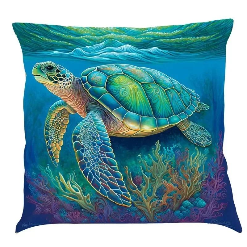 Luxury Home Decor Pillowcase Car Living Room Sofa Cushions Marine Life Cushions