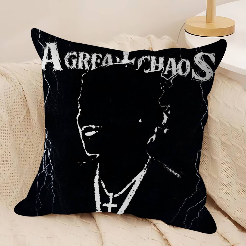 Pop Singer Ken Carson Pillow Cover For Bedroom Room And Living Room Sofa Decorative Cushion Cover