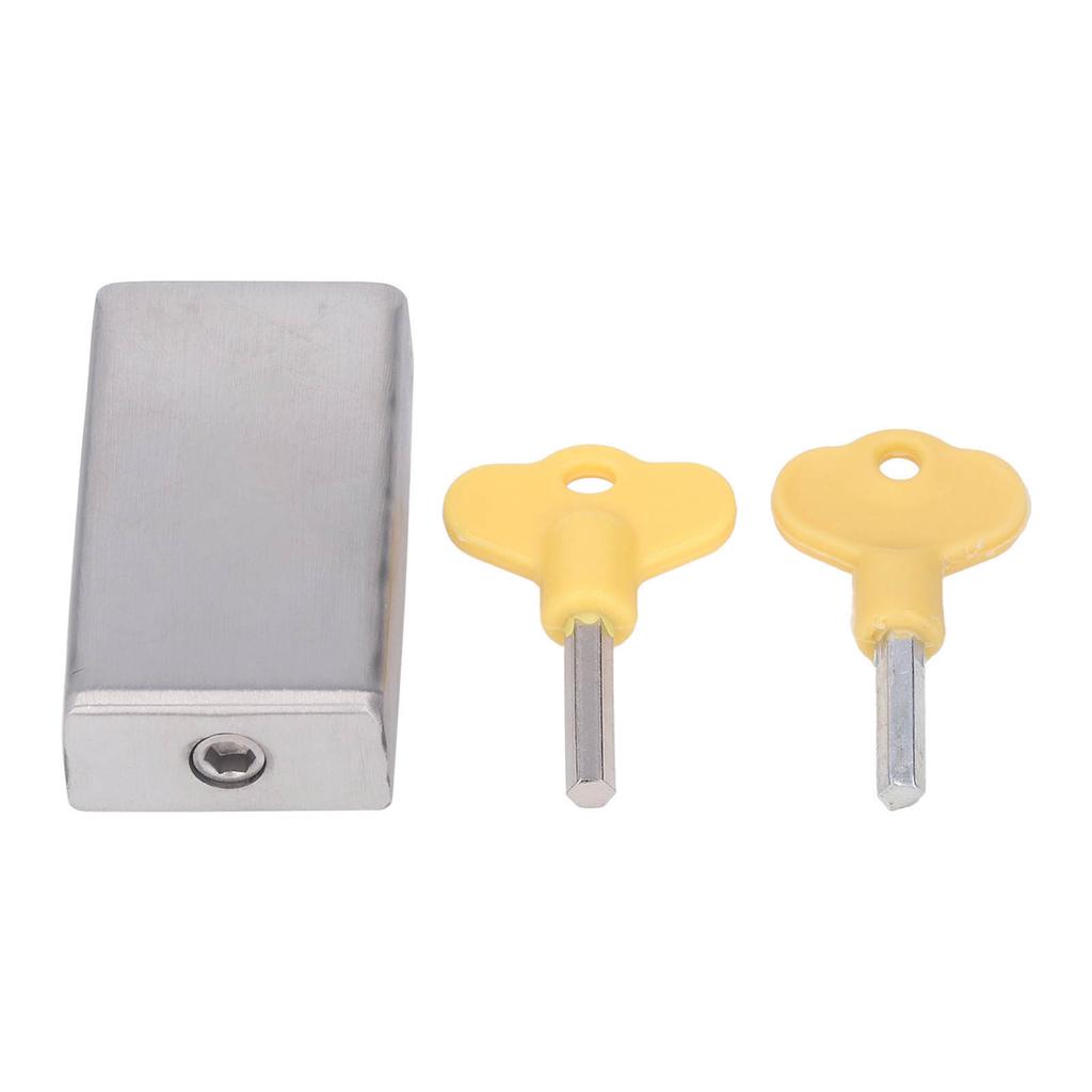Window Locks Security Moveable Sliding Door Window Lock with 2 Keys for Child Safety Home and Office