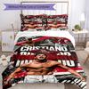 Cristiano Ronaldo 30 Customize Your Name Bedding Set Breathable Duvet Cover with Pillowcases Home Decoration Birthday Gift