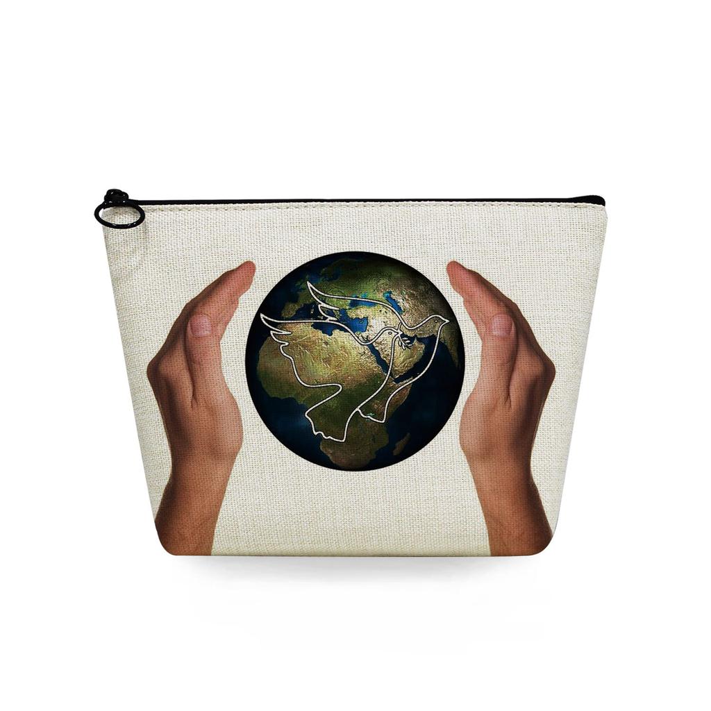 Women Dove of Peace Print Cosmetic Bag Toiletries Organize Travel Storage Case 6712