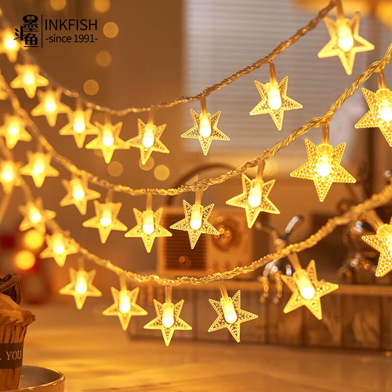 Star LED String Lights for Camping & Decor