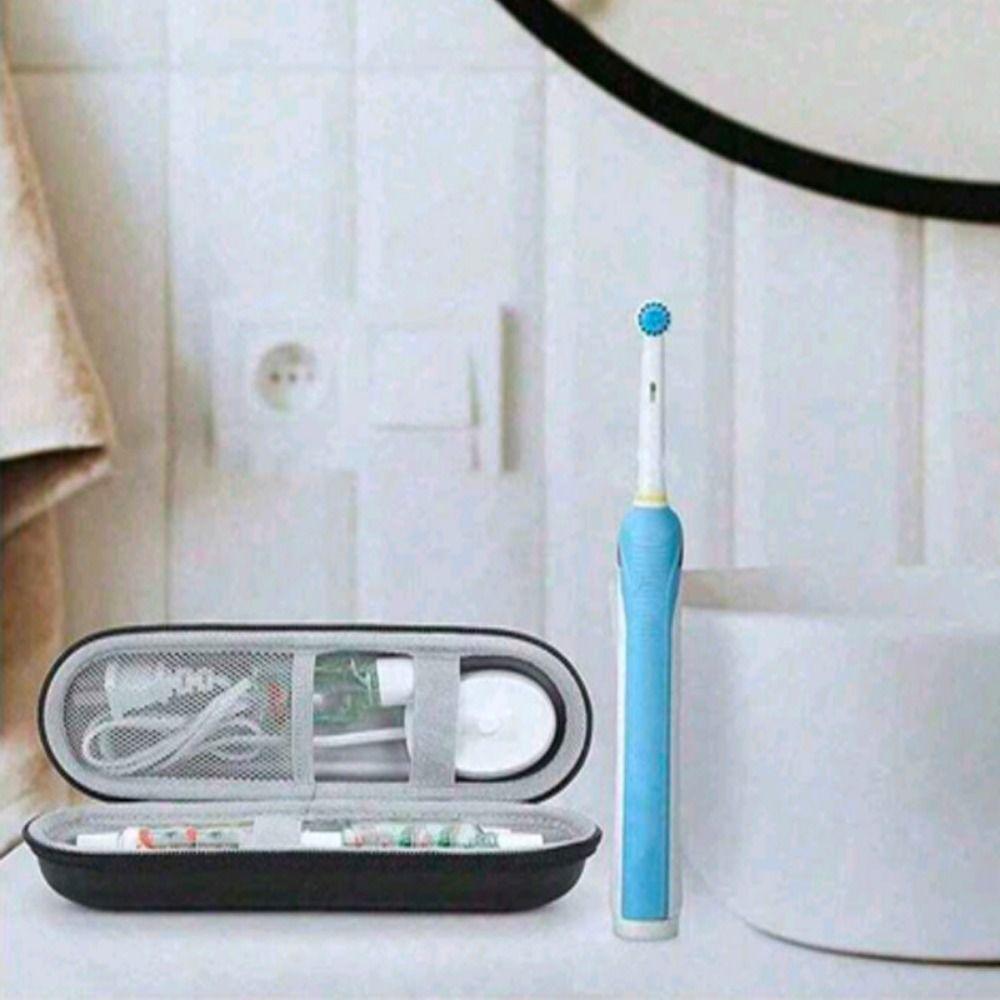 EVA Electric Toothbrush Storage Box Empty Protective Electric Toothbrush Case with Handle Large Capacity Toothbrush Travel Case