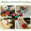 Tooth Cleaning Dog Food Leaking Ball Strawberry Shaped Dog Grinding Teeth Toy  Puzzle Toys