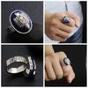925 Sterlingové stříbro The Vampire Diaries Damon Salvatore Lapis Lazuil Pánský prsten Šperky US Velikost 8 12#