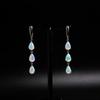 Long Opal Earrings 925 Sterling Silver with Natural Ethiopia Opal Fine Luxury Jewelry for Women Nice Gift