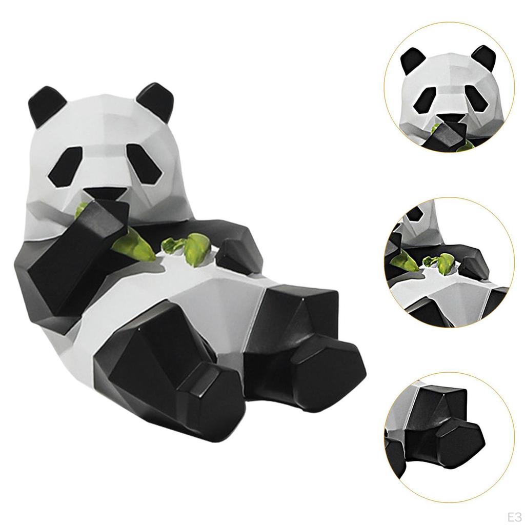 Entzückende Panda-Skulptur für Heim- und Bürodekoration