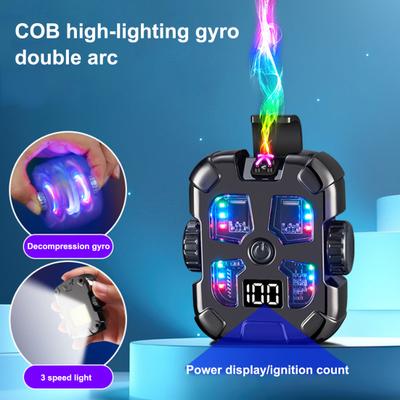 Fidget Spinner Igniter z diodą LED Cyfrowy wyświetlacz Ładowalny przez USB 3 tryby Regulowany Igniter Stres Żyroskop Spinning Toy