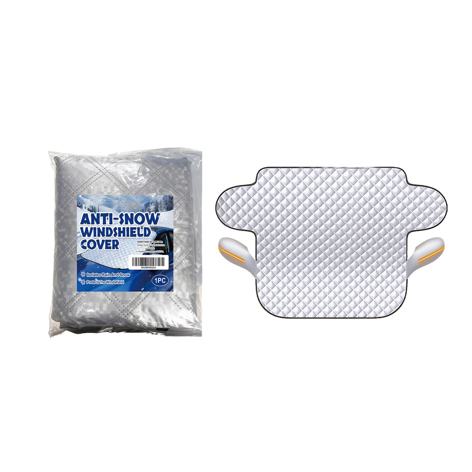 

Зимний чехол от снега на лобовое стекло автомобиля, утолщенный защитный чехол от дождя и мороза, универсальные наружные аксессуары. белый