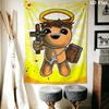 TBOI Horror Cartoon Wall Hanging Printed Fabric Blanket Decorative Tapestries for Bedroom Living Room Home Decor