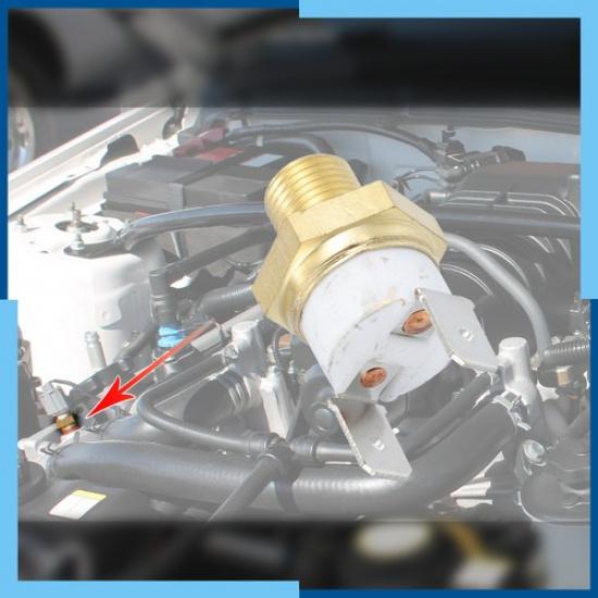 Universal Pack (1) Radiator Engine Cooling Fan Temperature Thermo Sensor 1/8''