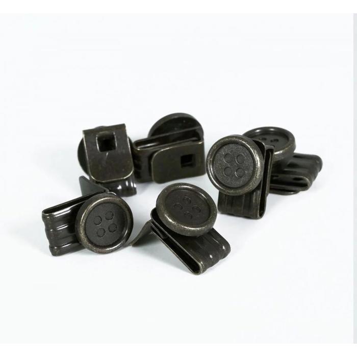 BUTTON CLIPS FOR STRAPS X6