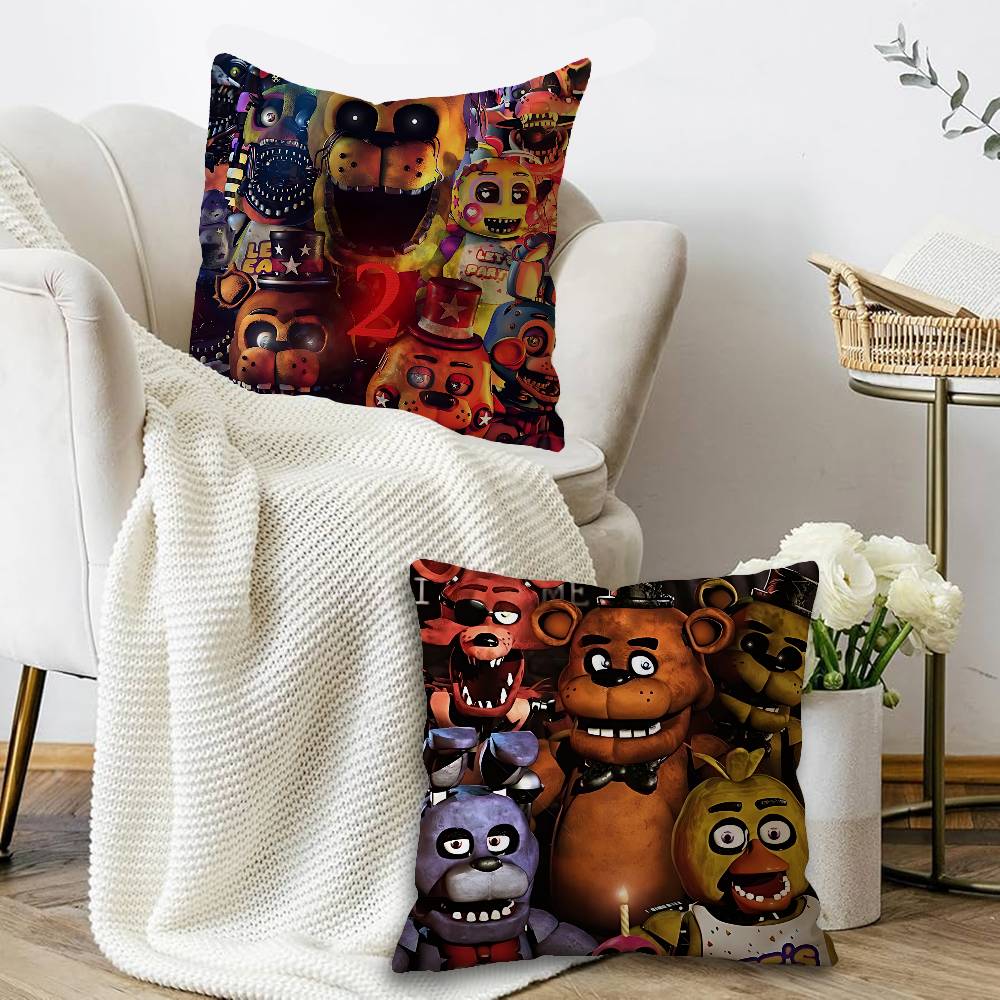 New FNAF Movie Game Cushion Cover Pillowcase Upholstery Sofa Throw Pillow Home Decor Pillowcas