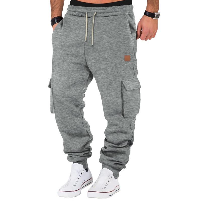 

Men s Autumn Winter Training Sports Pants Base Layer Pants Men s Athletic Multi Pocket Fitness Pants Sweatpants 3XL