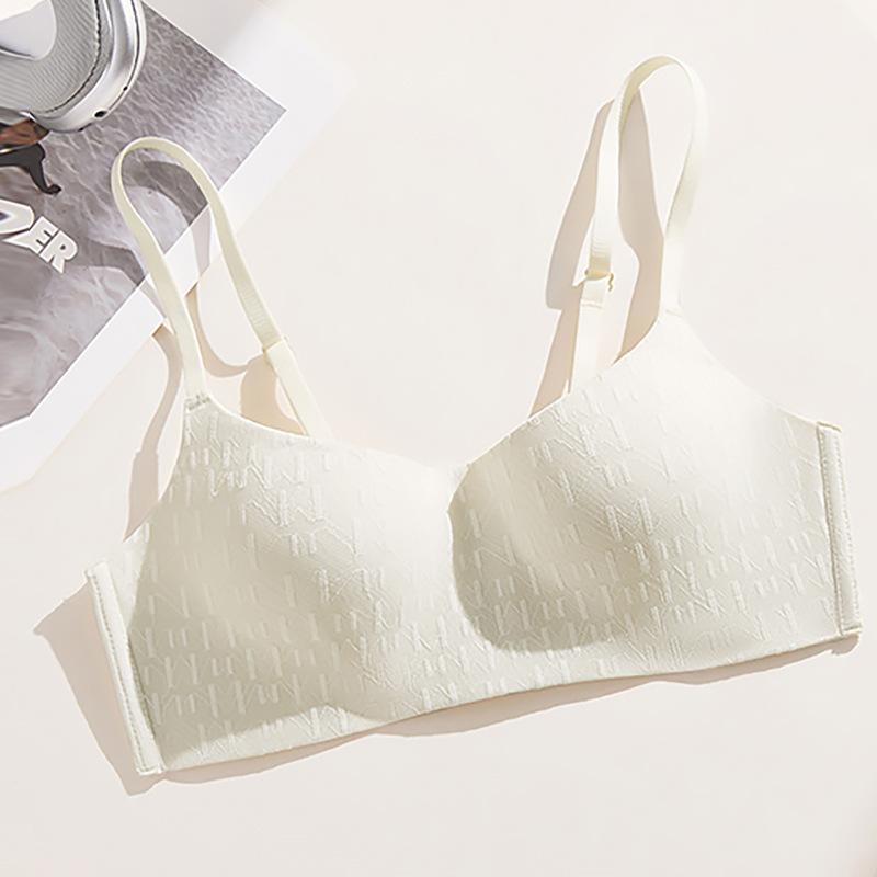 Traceless underwear Women's small breasts gather and support, anti-sagging, no steel ring, comfortable soft support, pull and close the breast bra