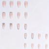 Explosive Flash Pure Handmade Dot Diamond French Almond Shaped Wearing Fake 24 Piece Nail Piece Set Diamond Nail Nail Piece