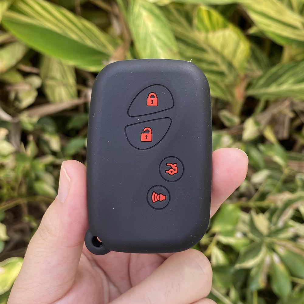 4 Buttons Silicone Car Fob Key Cover Protect Skin Case Rubber Shell Holder for Lexus Ct200h Es350 Gs350 Gs450h Gs460 Is250 Is350