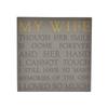 Thoughts of You Memorial Square Plaque - Wife