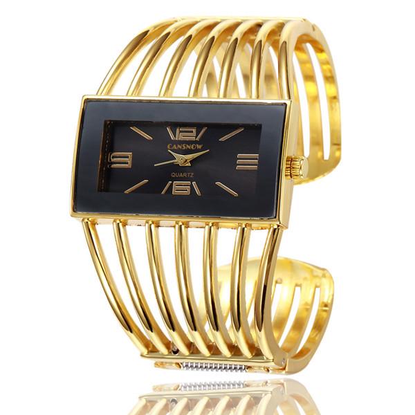 W27 Women's Upscale Fashion Quartz Watch Girls' Hollow out Bracelet Creative Metal Lady Versatile Trend Wristwatches