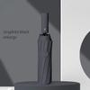 12-Rib Automatic Folding Umbrella Solid Color Large Size Sunshade UV Protection Outdoor Travel Parasol