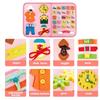Learning Childrens Board Early Education Life Practice Dressing Felt Busy Board