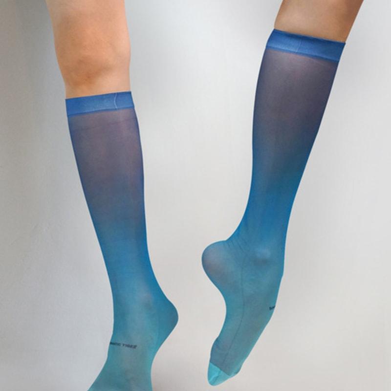 Romantic tiger Ocean breeze knee stokcings