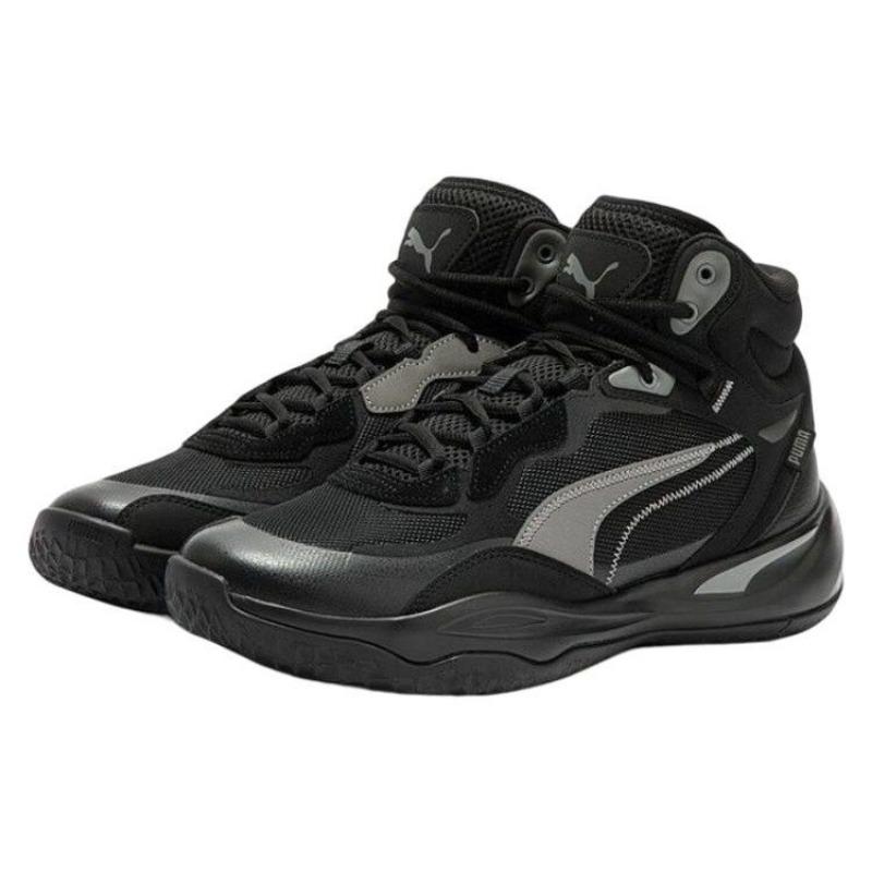 Puma Playmaker Pro High Anti-slip Wear-resistant Basketball Shoes Men Black 377902-06