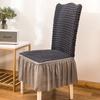 Thickened 3D Bubble Yarn Lace Skirt Chair Cover Home Universal All-inclusive Stretch One-piece Dining Chair Decorative Cover
