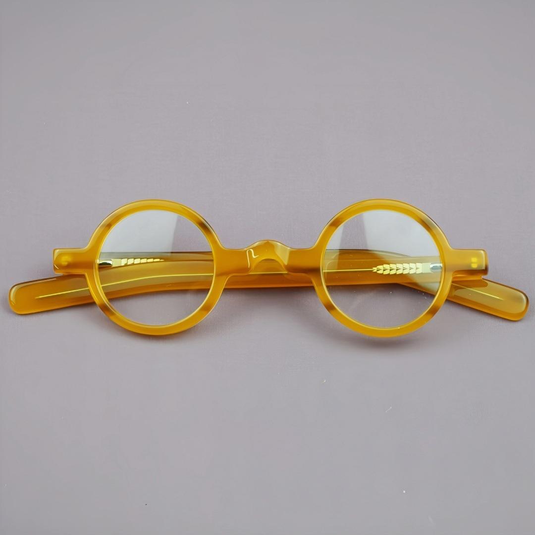 

Acetate glass frame for Male Hand Made Round Eyeglasses Good Quality Small Round Vintage Style Glasses Frames Women