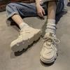 Foam Dad Shoes Women's 2025 Autumn New Breathable Thick-soled Heightening Mesh Shoes Lightweight Casual Leather Little White Shoes