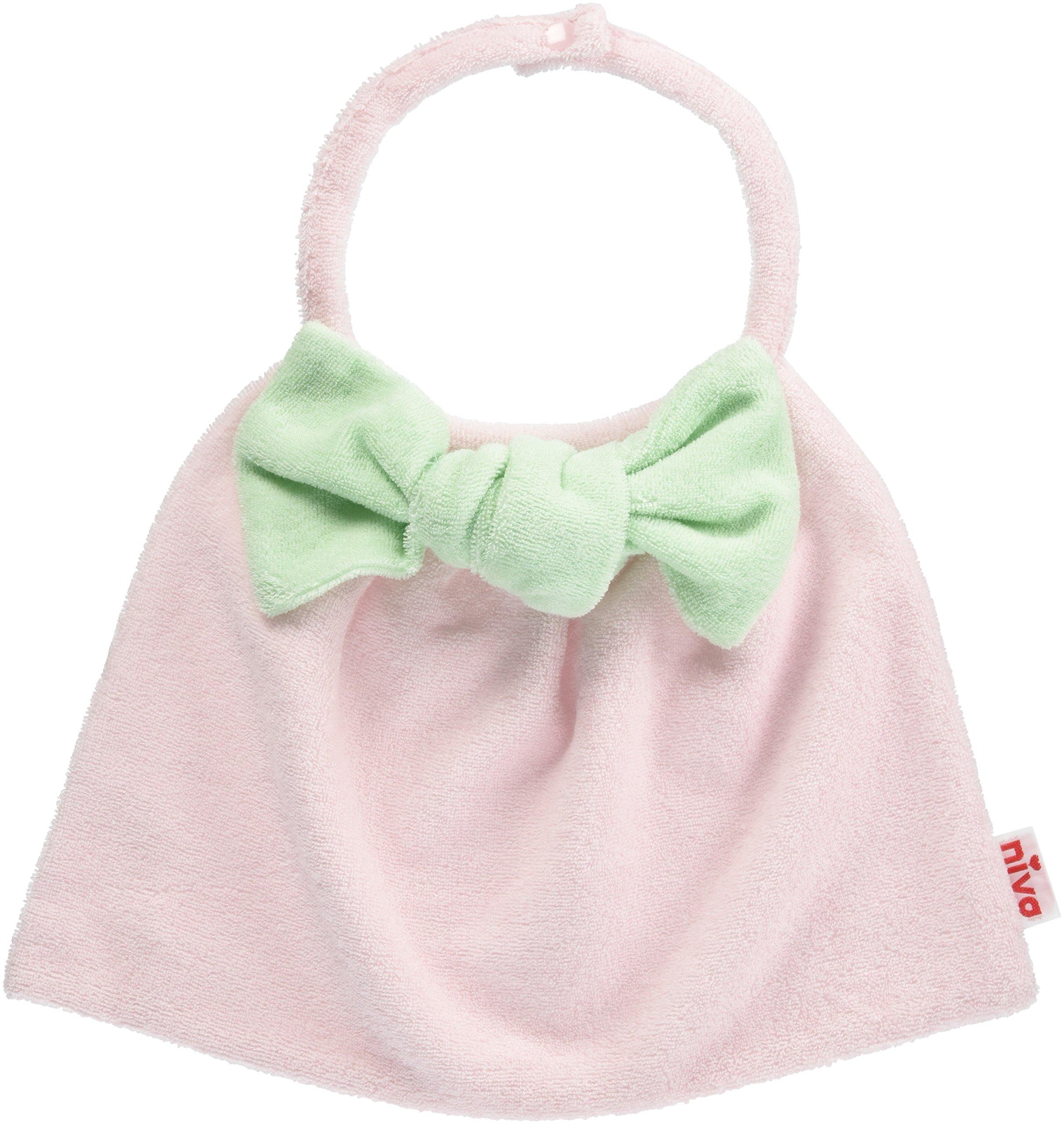 

[NIVA] Made in Japan Big Ribbon Bib - Baby Shower Gift, Comes in a Gift Box - Green and Pink