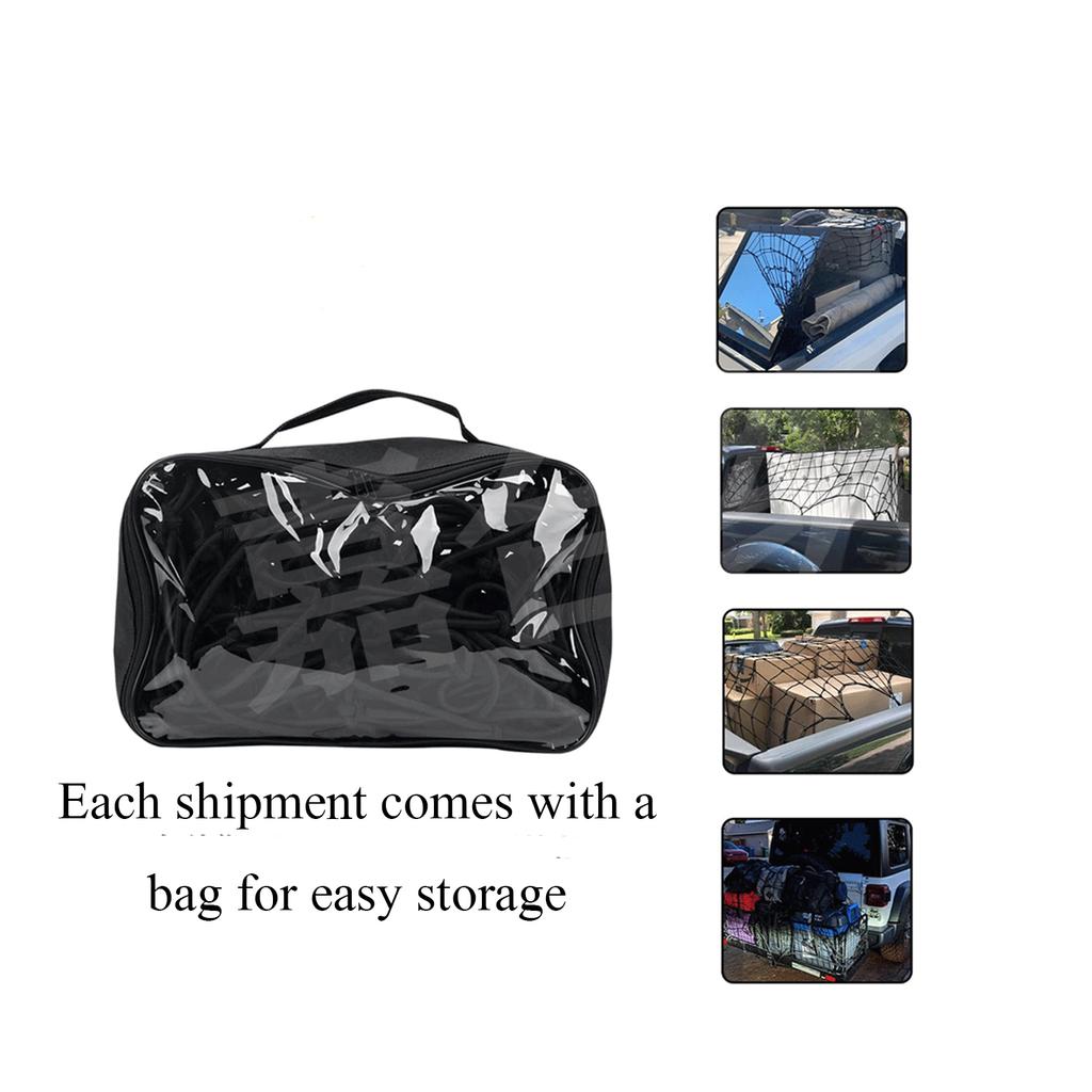 Roof luggage rack cargo net, high quality latex rope, pickup trucks, trucks can be used