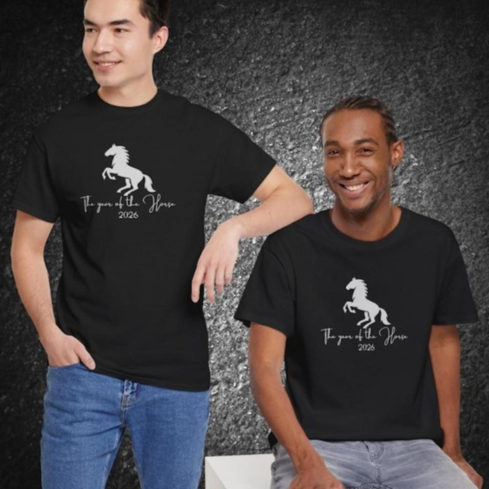 

2026 Year of The Horse TShirt Zodiac Horse Unisex Tee Lunar New Year 2026 Shirt Latest Trendy Style Mens Streetwear Holiday T... S разноцветный