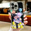 E-Edgerunners Anime Lucy Soft Phone Case For iPhone 15 16 17 Air 14 Pro Max 16E Plus 13 12 Mini Plating Anti-Fall Fundas