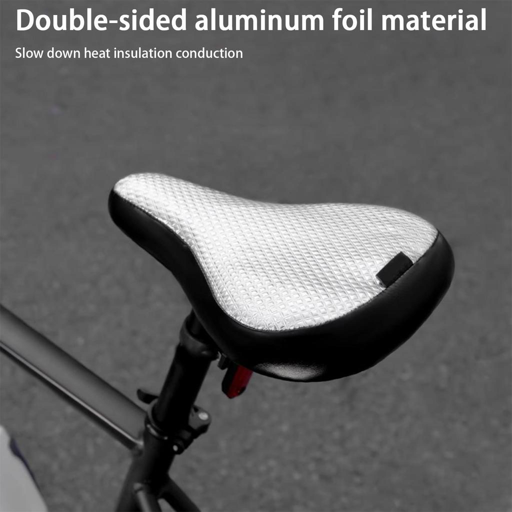 Waterproof Bike Seat Protection Cover Aluminum Foil Insulation M TB Seat Cover Bicycle Seat Protector Outdoor Biking Accessories