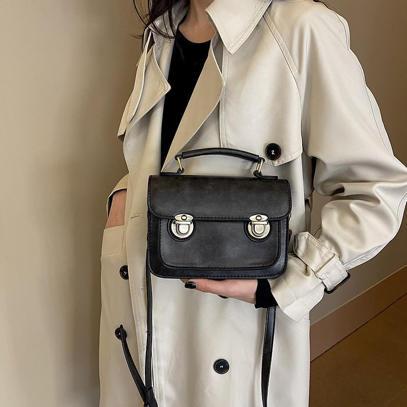 Street-style 2023 Autumn Winter Women's Bag Vintage Messenger Bag Cross-border High-end Minimalist Merad Shoulder Bag