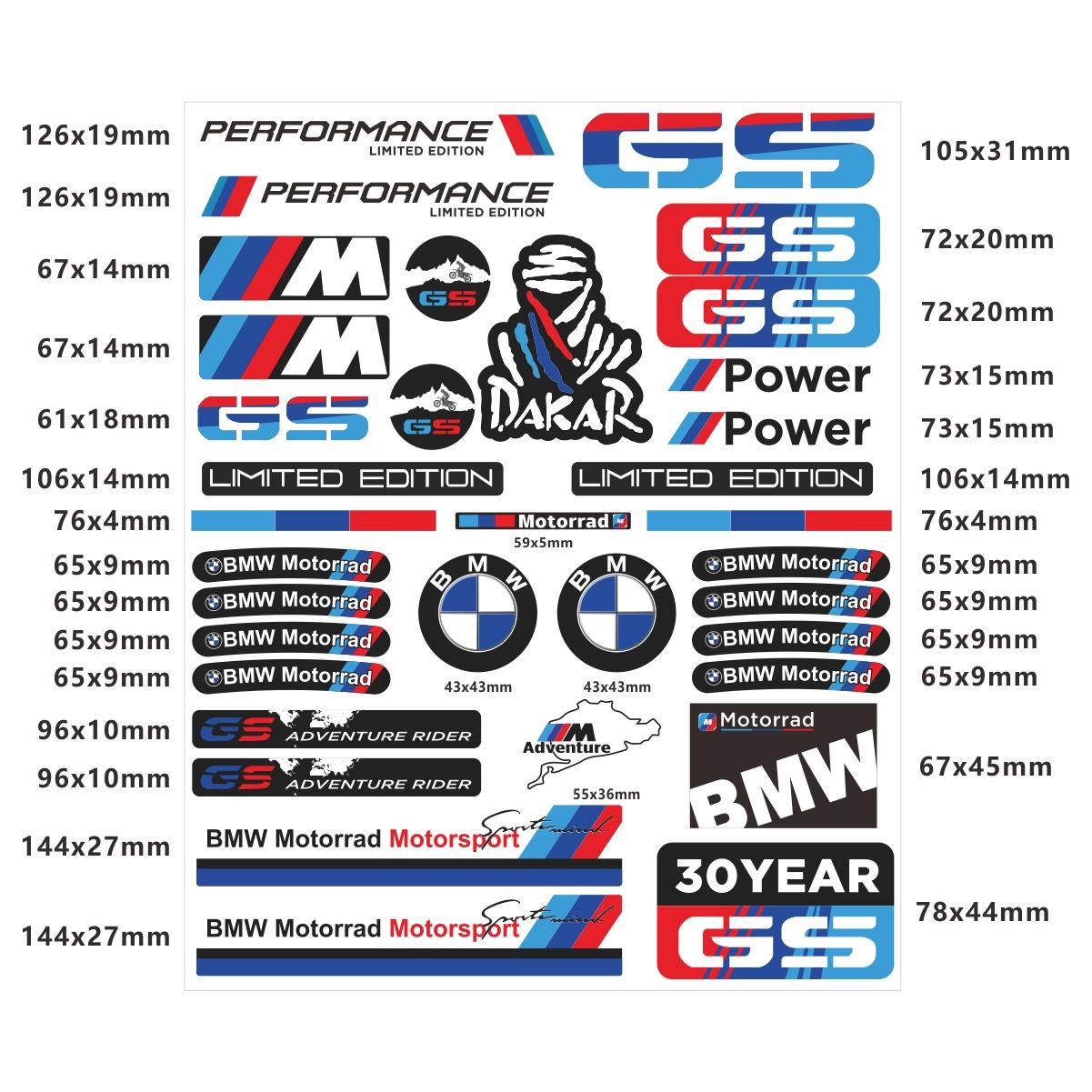 Adesivi Vinilici Logo Moto Bmw Decalcomanie lavanda