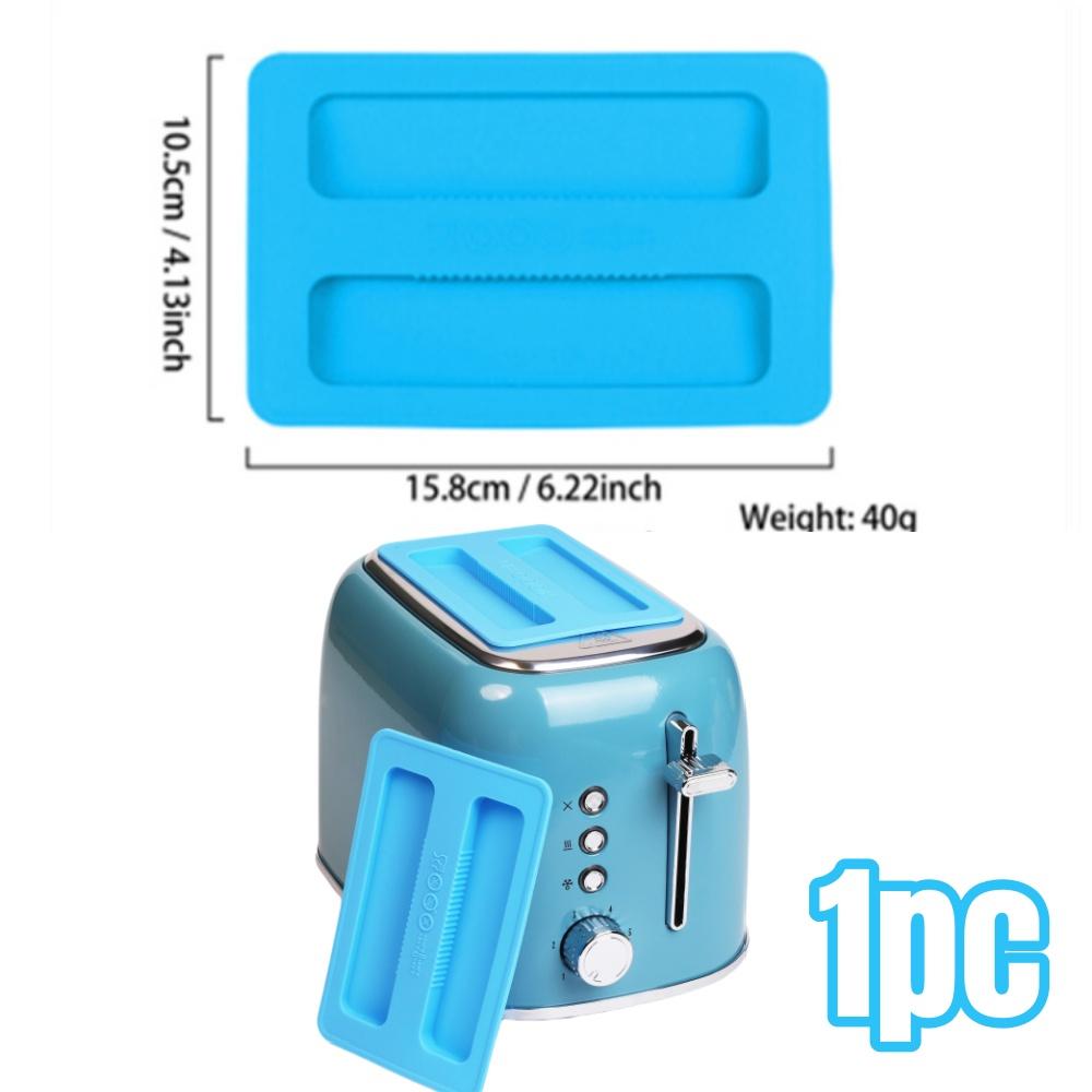 1/2pcs Toaster Dustproof Cover BPA-Free Food-Safe Silicone Toasters Protector Lid for Blocks Dirt Bugs Pet Hair Kitchen Gadgets