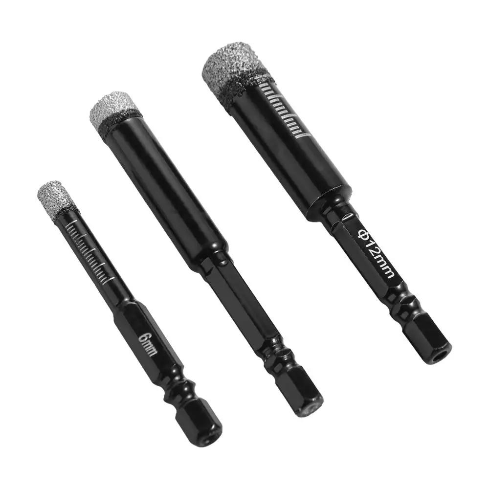 6-16Mm Hexagonal Shank Brazed Dry Ceramic Tile Drill Bit Marble Granite Vitrified Tile Hole Opener Diamond Drill Bit Hole Saw