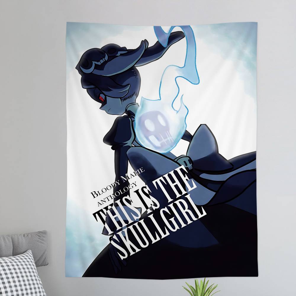 Game MMarie SkullGirls DIY Wall Tapestry for Living Room Home Dorm Decor Wall Art Decor