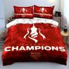 Arsenal Champions Red Set Bedding Duvet Cover Set Duvet Cover Pillowcases Home Decor (1 * Duvet Cover 2 * Pillowcases, without duvet insert)