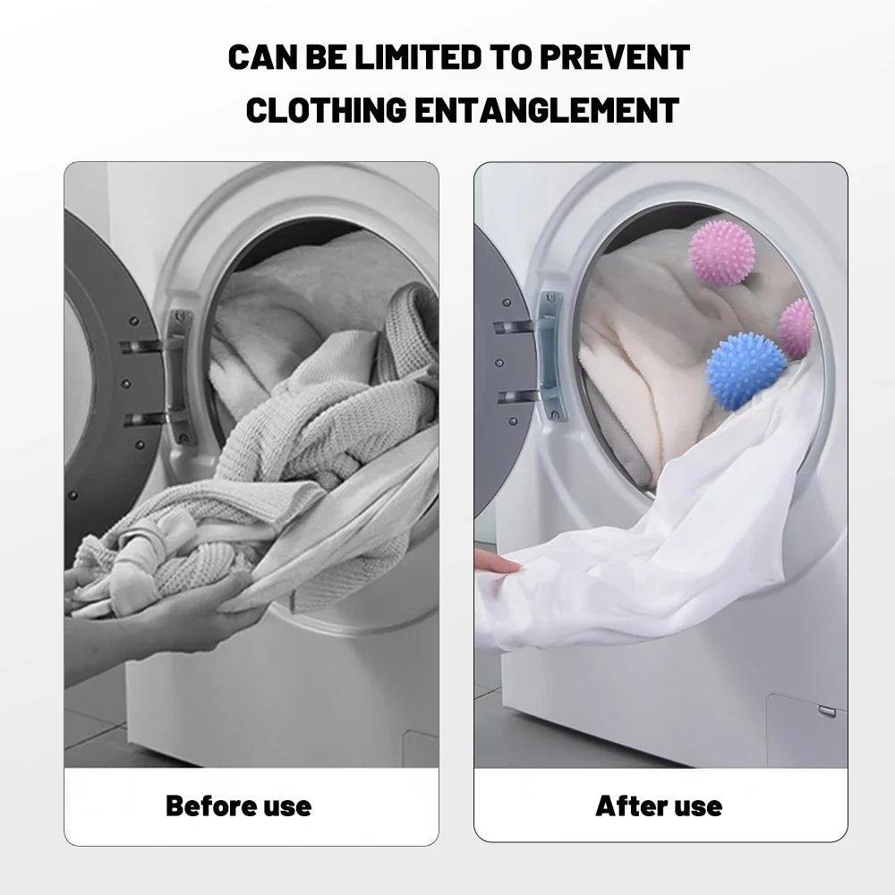 4/1Pcs Magic Laundry Balls For Washing Machine Reusable Anti-Winding Drying Fabric Softener Ball Household Laundry Cleaning Tool