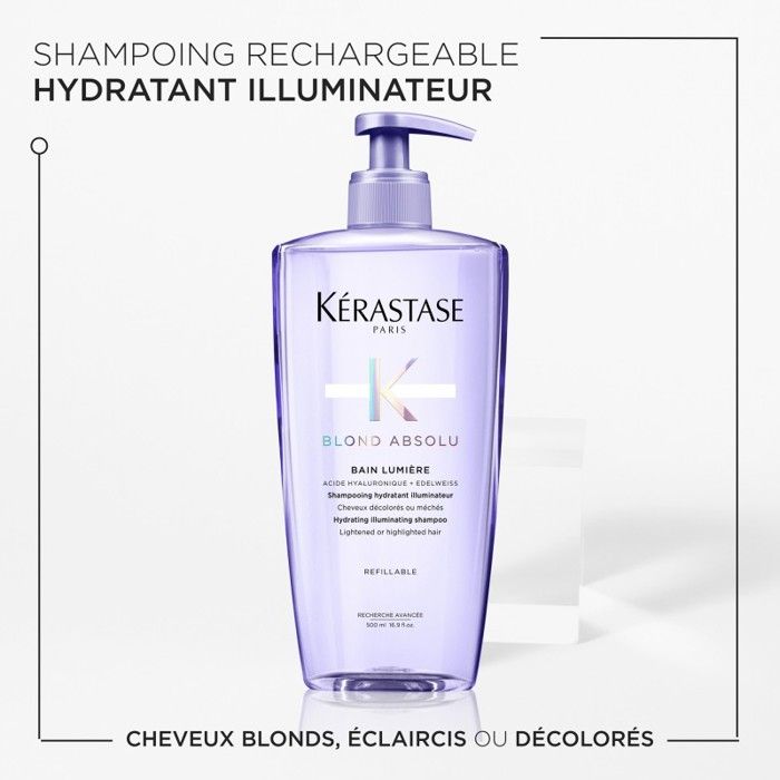 Shampooing Hydratant Blond Absolu Bain Lumiere Kerastase (500 Ml)