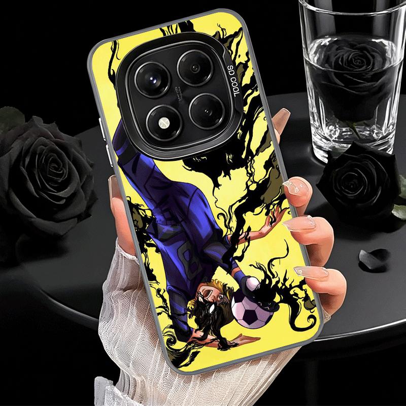 Blue L-Lock Bachira Meguru Soft Phone Case for Samsung Galaxy S24 S25 FE S26 Edge S23 Ultra S22 Plus S21 + Shockproof Cover Back