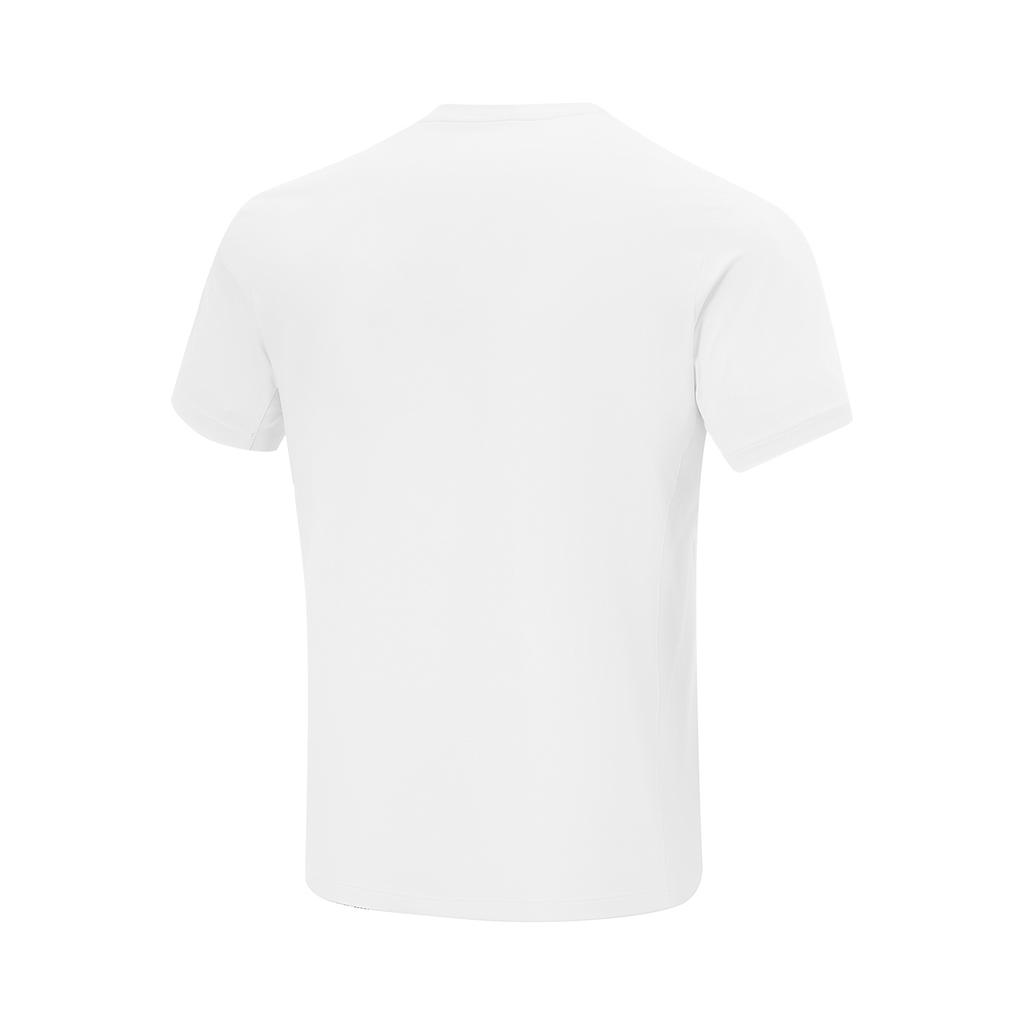 Li-Ning Casual Sports Simple Solid Color Round Neck Pullover Short Sleeve T-Shirt Men Tops Standard-White ATSV361-7