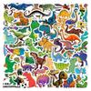 110 Waterproof Cute Cartoon Dinosaur Stickers for Journals, Bottles, and Computers