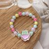 Cartoon Children's Bracelet Girl Princess Jelly Colored Beaded Cute Girl Baby Bracelet Student Jewelry