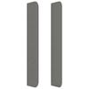 Maison Exclusive - Tête de lit avec oreilles Gris foncé 83x16x118/128 cm Tissu